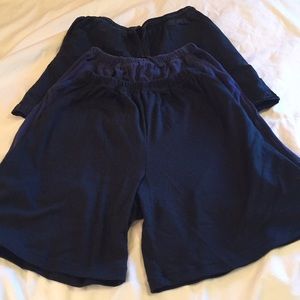 (3) shorts— cotton/ polyester-